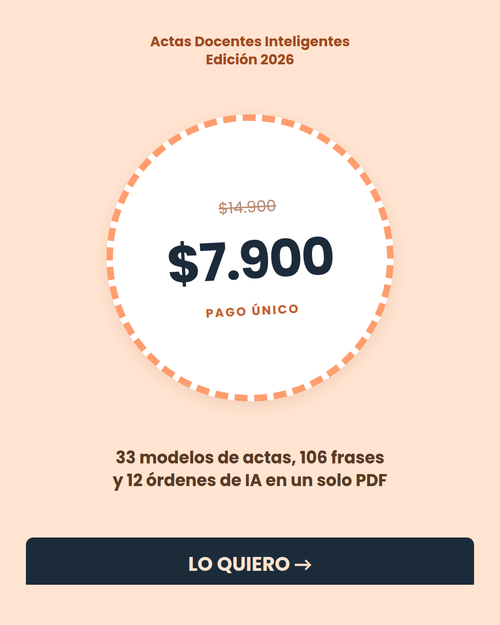 Actas Docentes Inteligentes — 33 Modelos Listos para Adaptar