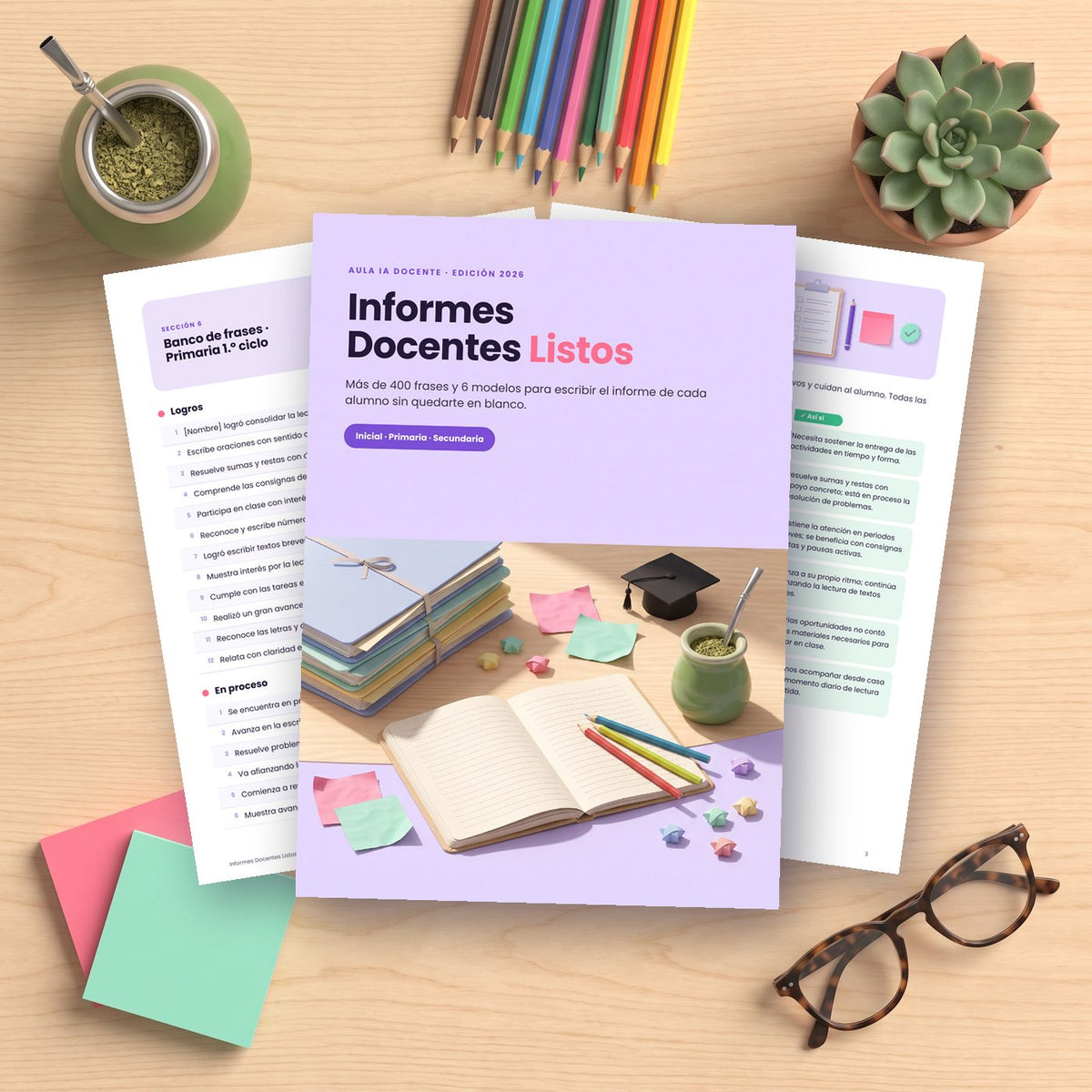 Informes Docentes Listos 2026 - PDF y Word editable