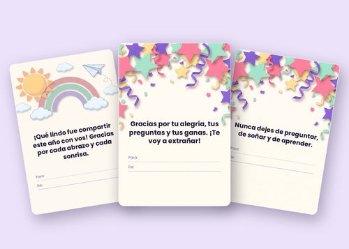30 Tarjetas de Despedida para imprimir